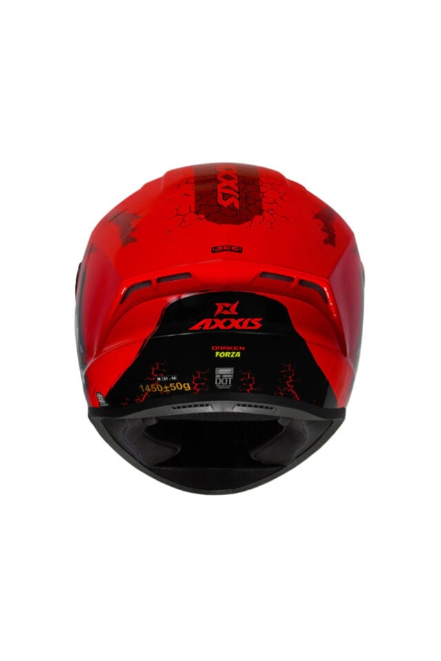 Draken S Forza A5 Matt Red Full Face Motosiklet Kaskı + Yedek Siyah Vizör