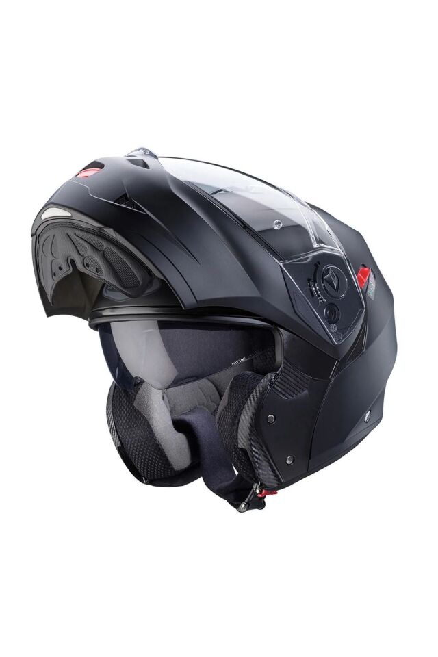 Duke X Çeneden Açılır Kask M (ECE 22.06) (MAT SİYAH) Siyah - M