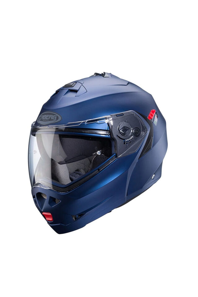Duke X Matt Blue Motosiklet Kaskı Çeneden Açılır (YENİ MODEL) XL - Mavi