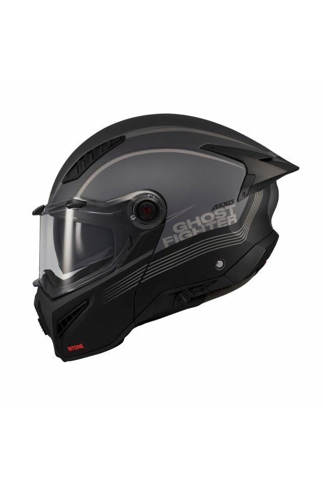 Ghostfighter SV Bitone C12 Dark Grey Motosiklet Çene Açılır Kask