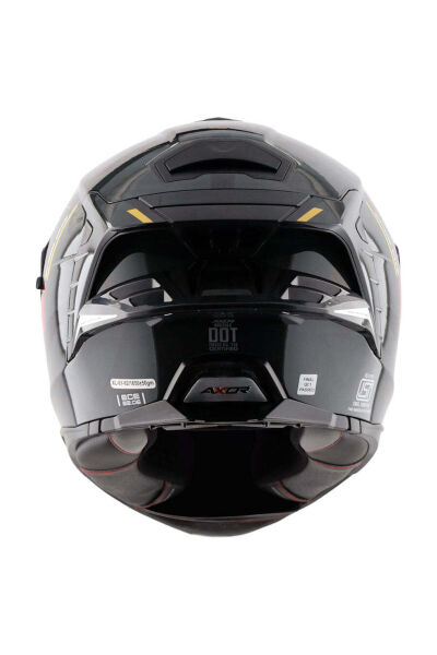 BRUTALE KRYPTIC FULL FACE PARLAK SİYAH SARI XL