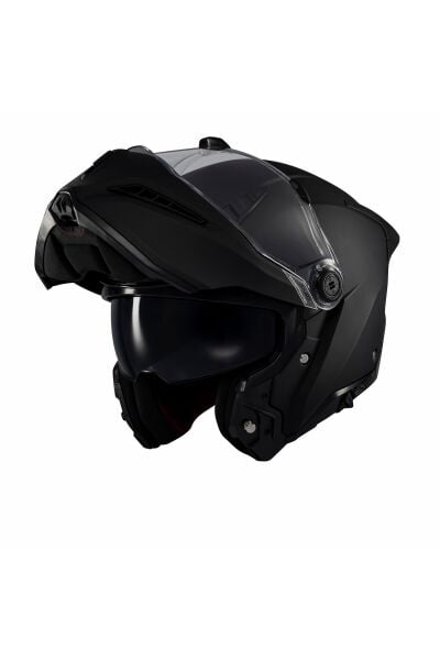 Ghostfighter SV Mat Siyah Motosiklet Çene Açılır Kaskı