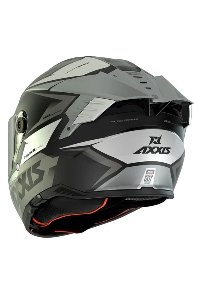 HAWK SV EVO IXIL A02 MATT TITANIUM MOTOSİKLET KASKI ECE 22.06 ve DOT