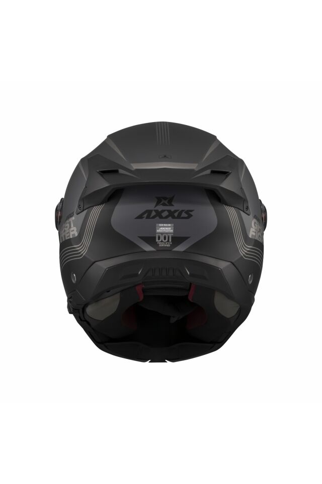 Ghostfighter SV Bitone C12 Dark Grey Motosiklet Çene Açılır Kask M - Gri