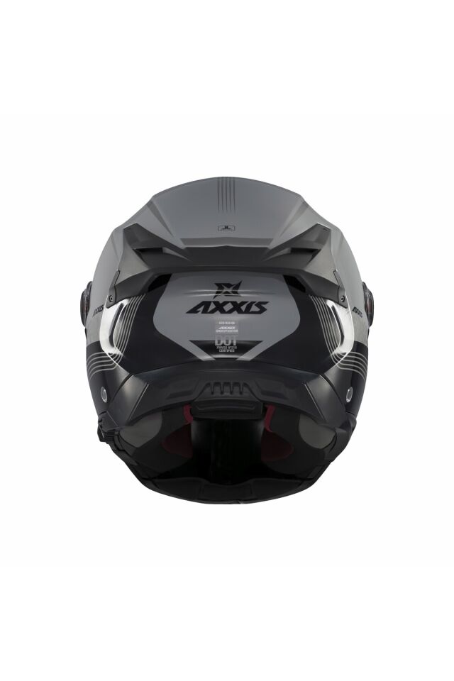 Ghostfighter SV Bitone C2 Gri Motosiklet Çene Açılır Kaskı Gri - XL