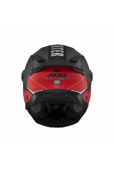 Ghostfighter SV Maniac B5 Black Red Motosiklet Çene Açılır Kask ÇOK RENKLİ - M
