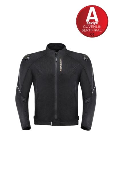 JK194 Yazlık Tam Fileli Motosiklet Montu Çelik Omuz Korumalı Nefes Alabilir Motosiklet Montu