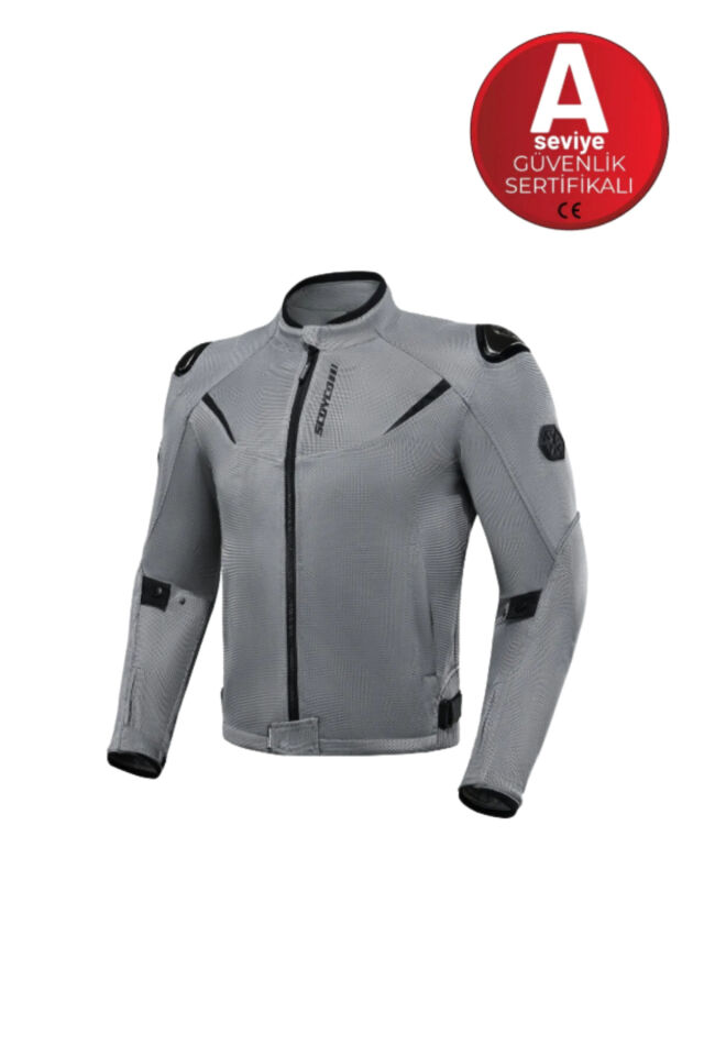 JK194 Yazlık Tam Fileli Motosiklet Montu Çelik Omuz Korumalı Nefes Alabilir Motosiklet Montu 4XL