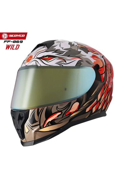 Motosiklet Kaskı 869 Wild Tam Kapalı