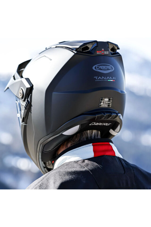 CABERG Full Face Enduro Tanami Matt-Siyah Kask Siyah - S