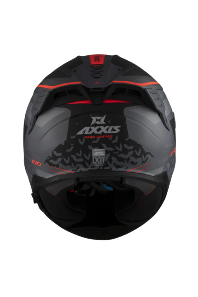 AXXIS Hawk Evo SV Dark Justice C1 Motorcu Kask L - ÇOK RENKLİ