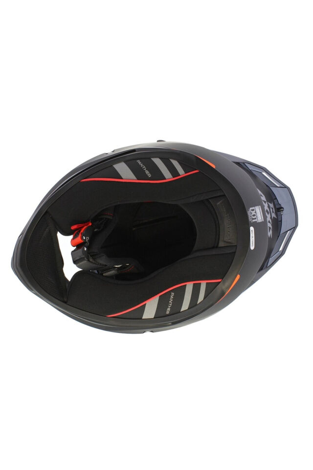 Panther SV Solid A1 Matt Black Güneş Vizörlü Full Face Motosiklet Kaskı 2XL - MAT SİYAH