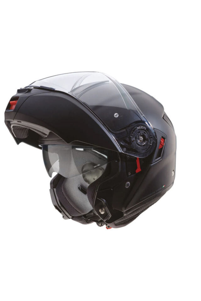 CABERG Levo X Matt Black Güneş Vizörlü Çene Açılır Motorcu Kaskı