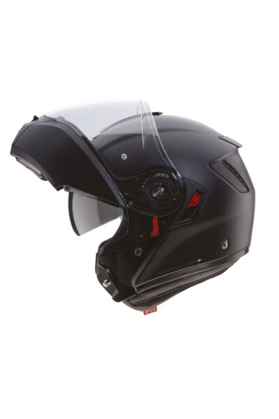 CABERG Levo X Matt Black Güneş Vizörlü Çene Açılır Motorcu Kaskı 2XL - Siyah