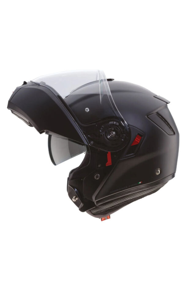 CABERG Levo X Matt Black Güneş Vizörlü Çene Açılır Motorcu Kaskı Siyah - L