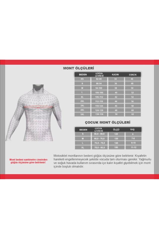 Motosiklet Montu Uzun Siyah-Gri Discovery Mont 4 Mevsim Uzun Motorcu Montu 2XL