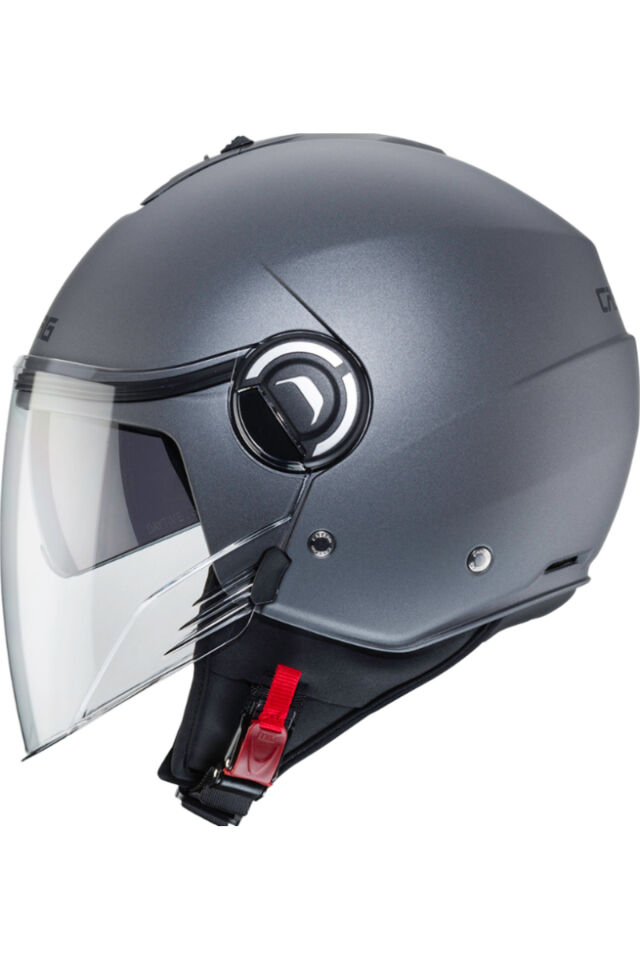 CABERG Riviera V4 Metalik Gri Güneş Vizörlü Yarım Açık Kask