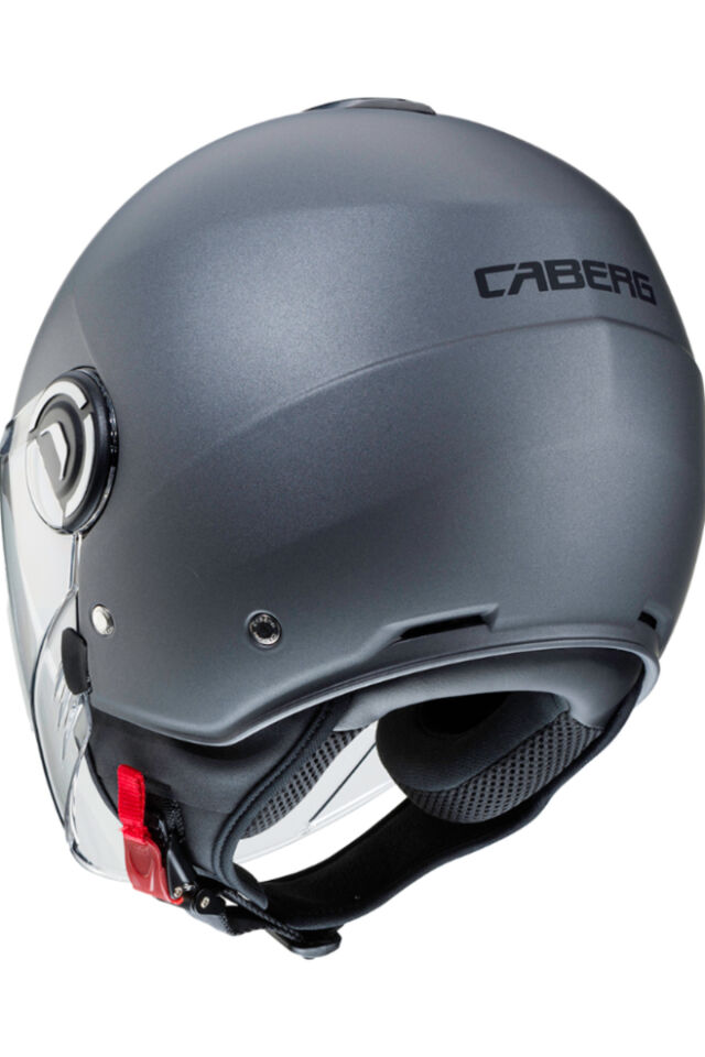 CABERG Riviera V4 Metalik Gri Güneş Vizörlü Yarım Açık Kask S - Gri