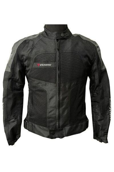 VENOM CEKET DYNAMIC SİYAH GRİ MOTOSİKLET MONTU