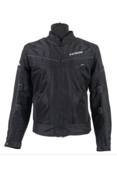 VENOM Dynamıc Pro V2 Cordura Impactec Yeni Sezon Siyah 4 Mevsim Motosiklet Montu 2XL