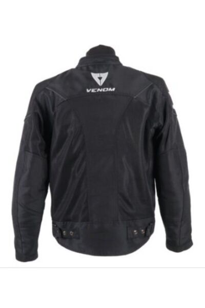 VENOM Dynamıc Pro V2 Cordura Impactec Yeni Sezon Siyah 4 Mevsim Motosiklet Montu XL