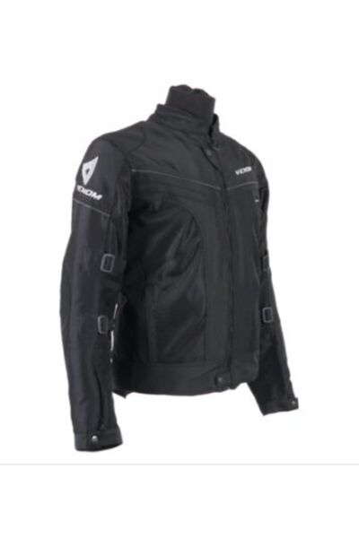 VENOM Dynamıc Pro V2 Cordura Impactec Yeni Sezon Siyah 4 Mevsim Motosiklet Montu S