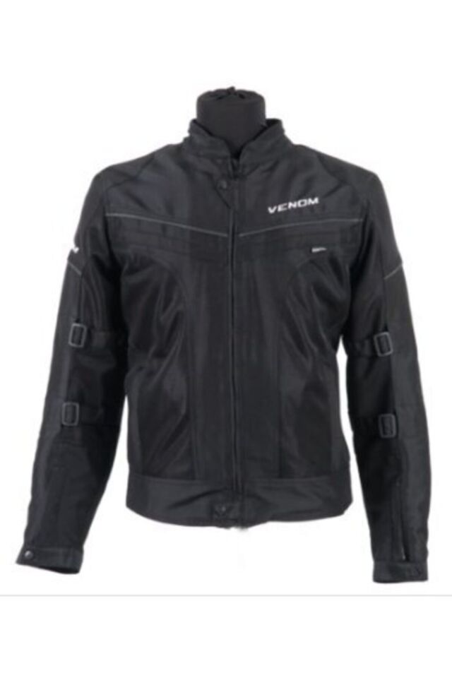 VENOM Dynamıc Pro V2 Cordura Impactec Yeni Sezon Siyah 4 Mevsim Motosiklet Montu M