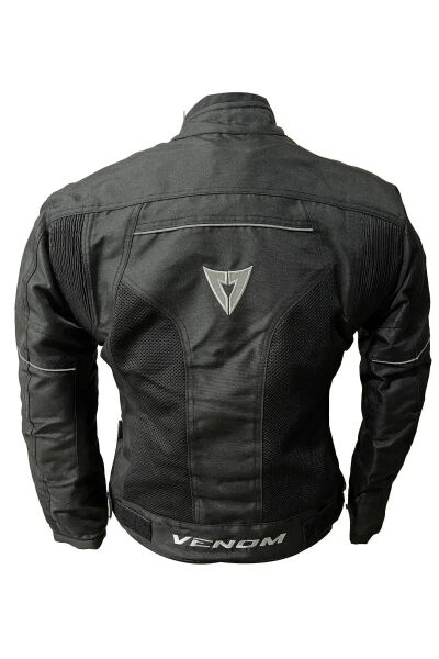 VENOM Dynamic Motosiklet Ceketi 4 Mevsim Siyah (KADIN) XL