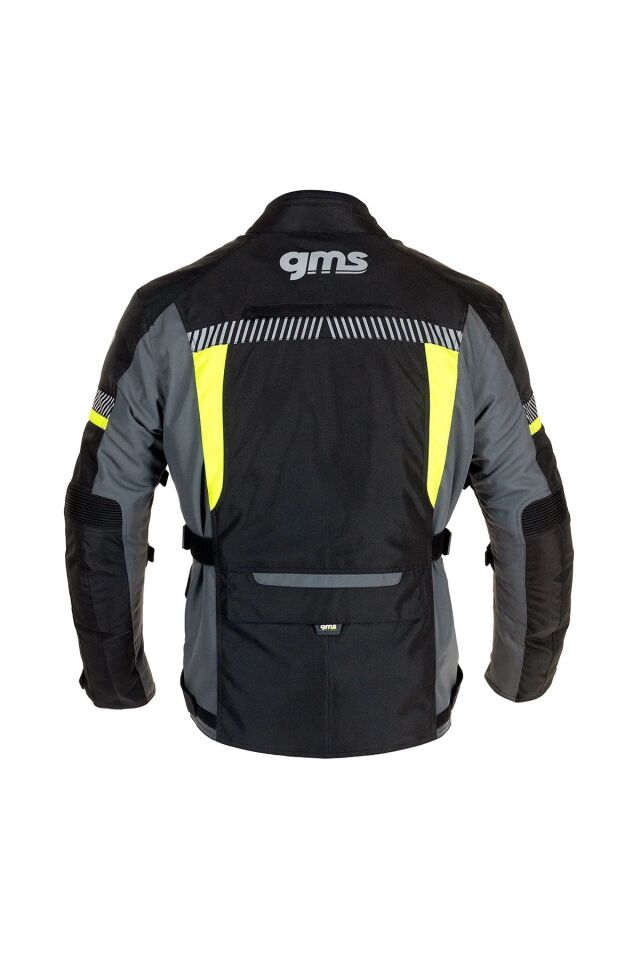 EVEREST 3'ü 1 arada Tur Ceketi - Black Anthracit Yellow 3XL