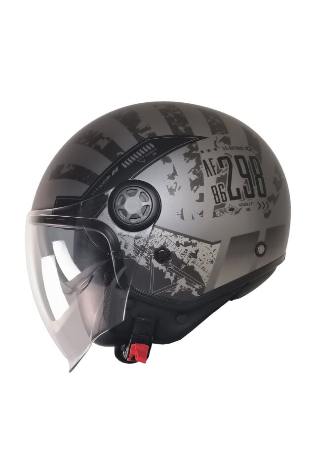 612 Rebo Açik Güneş Vizörlü Motosiklet Kaskı