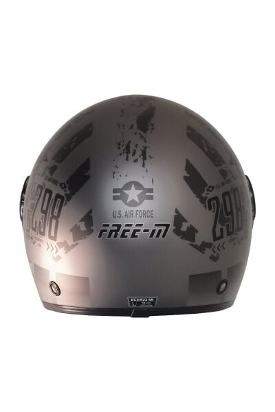 612 Rebo Açik Güneş Vizörlü Motosiklet Kaskı