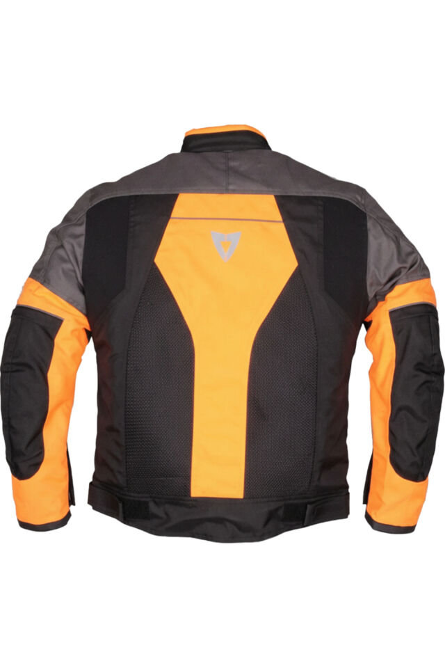 VENOM Motosiklet Mont 4 Mevsim Dynamic Siyah-Turuncu S