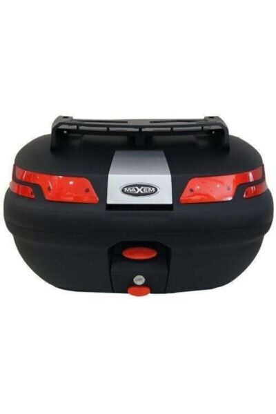 Maxem Sl-45 Litre Siyah Motosiklet Arka Çanta FULL DİZLİK VE BAGAJ LASTİĞİ HEDİYE!