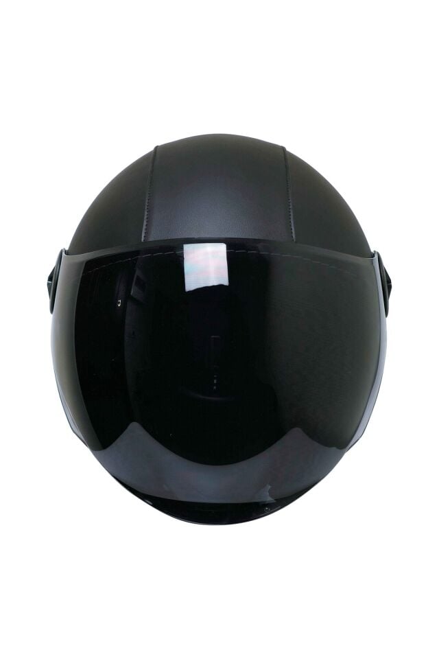FX-101 LEATHER YARIM KASK DERİ KAPLAMALI MODEL