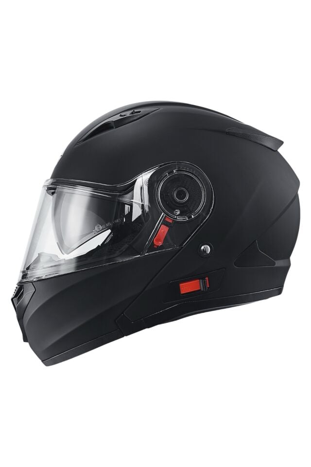 FF-868 Night Çene Açılır - Güneş Vizörlü ( Gözlüklü ) Motorsiklet Kaskı ( Dot-CE Sertifikalı )