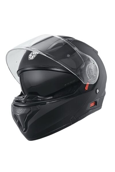 FF-868 Night Çene Açılır - Güneş Vizörlü ( Gözlüklü ) Motorsiklet Kaskı ( Dot-CE Sertifikalı ) XL