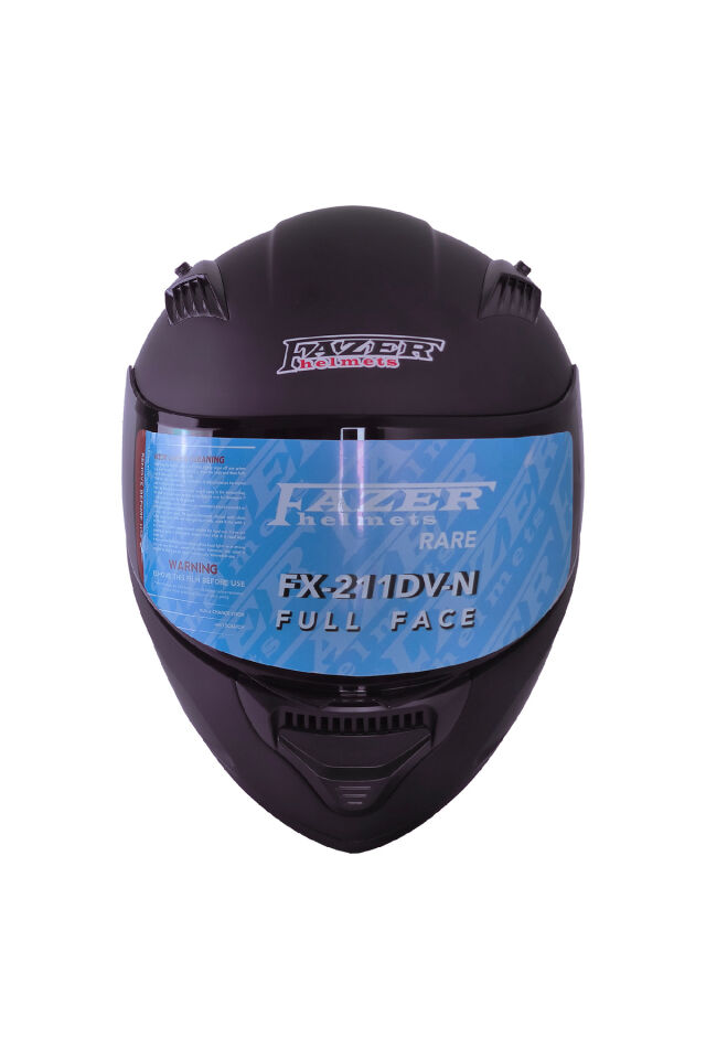 FAZER FX-211 MAT BLACK FULL FACE MOTOSİKLET KASKI 2XL