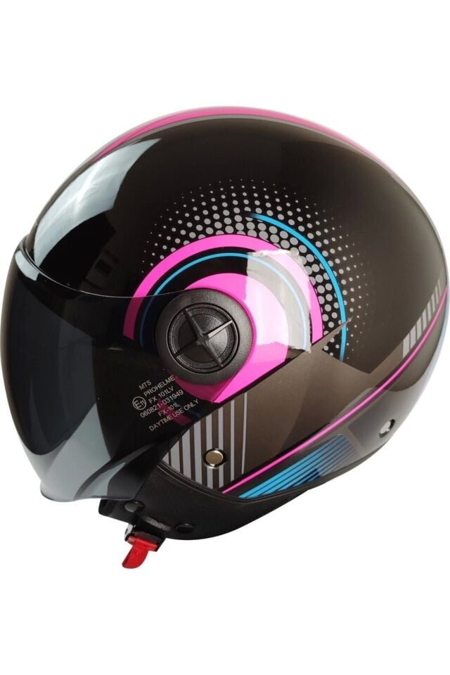 Fx101 Pink Women Yarım Kask