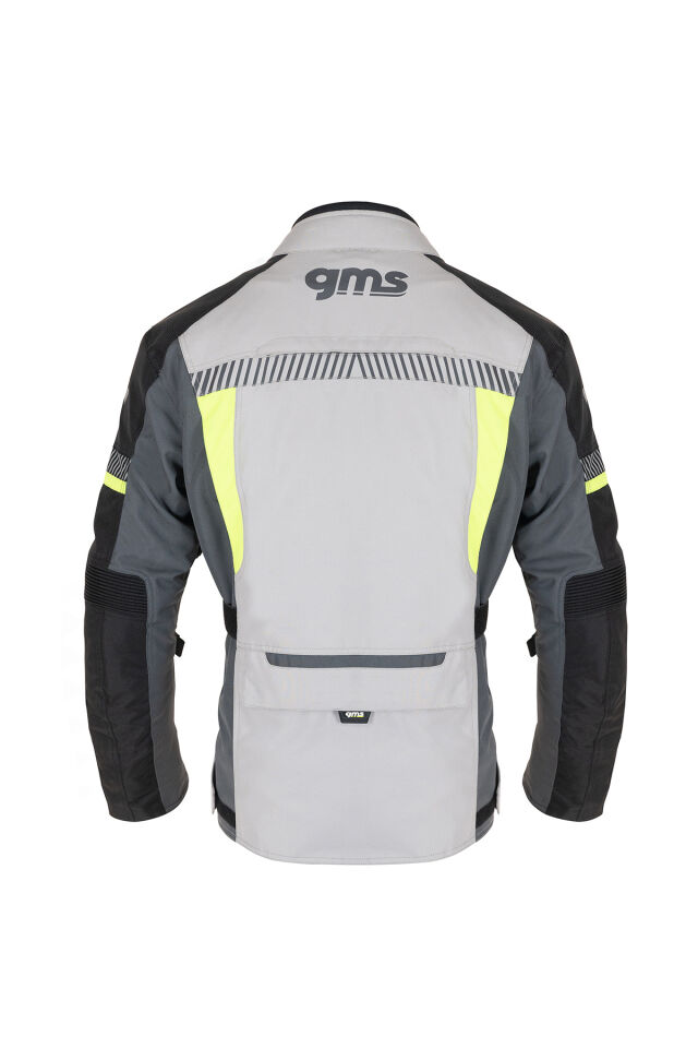 EVERES  3’ü 1 Arada Korumalı Motosiklet Montu Gri Neon Sarı – Su ve Rüzgar Geçirmez