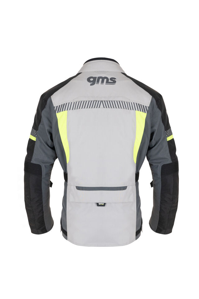 EVERES  3’ü 1 Arada Korumalı Motosiklet Montu Gri Neon Sarı – Su ve Rüzgar Geçirmez S
