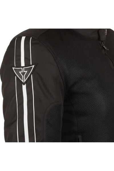 VENOM Motosiklet Kadın Montu Yazlık Jessy Fileli Black Motorcu Mont L