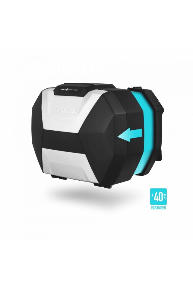 Motosiklet Çanta - Topcase - Sh38X-Al 38 38 Litre Alüminyum Kapaklı Yan Çanta Takım