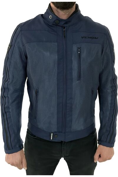 Compas Yazlık Lacivert Motosiklet Montu 6XL