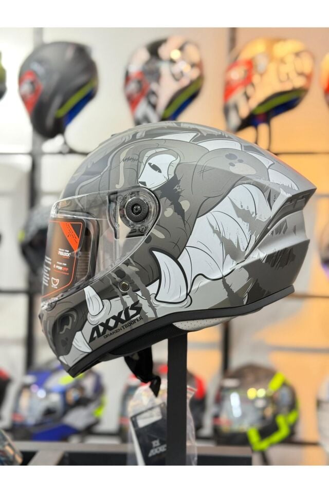 DRAKEN S TROOPER D2 MATT GREY KASK