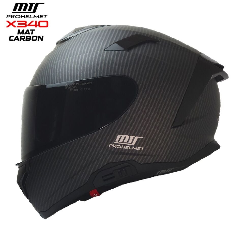 MTS X340 CARBON KAPALI KASK