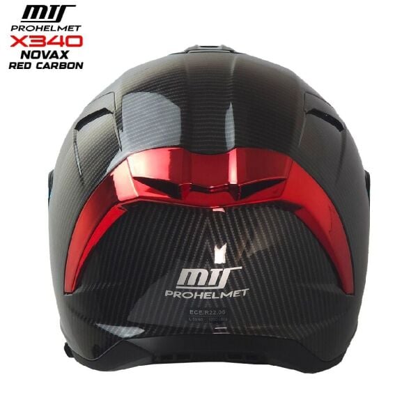 MTS X340 NOVAX RED CARBON KAPALI KASK 2XL