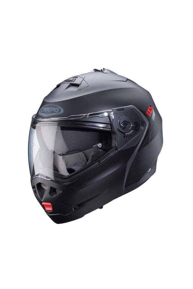 DUKE X MAT BLACK ÇENE AÇILIR MOTOSİKLET KASKI