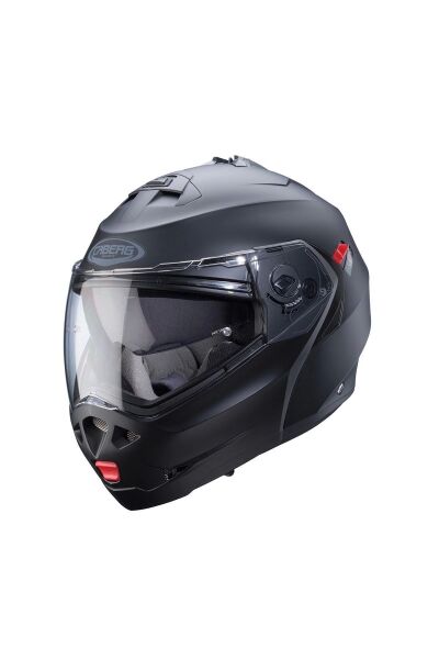 DUKE X MAT BLACK ÇENE AÇILIR MOTOSİKLET KASKI Siyah - XL