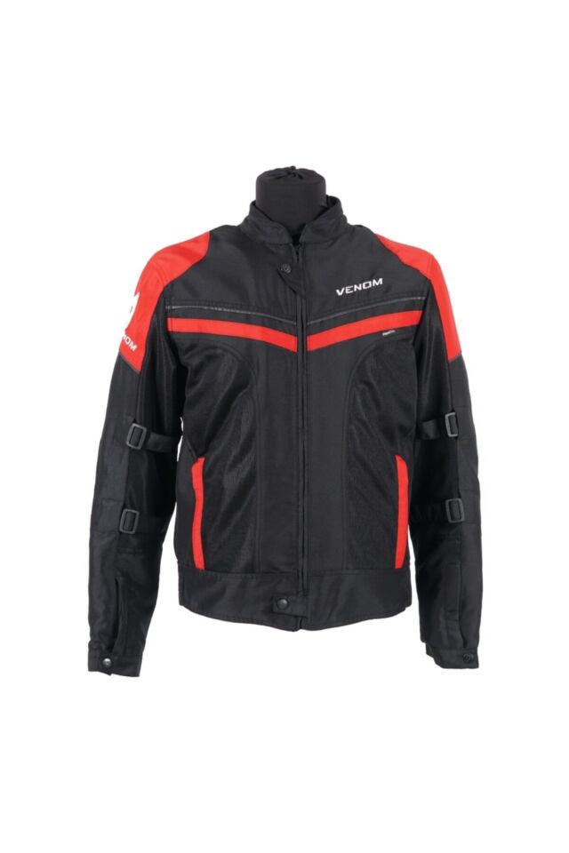 Dynamıc Pro Yeni Sezon Kırımız-siyah 4 Mevsim Motosiklet Montu XL
