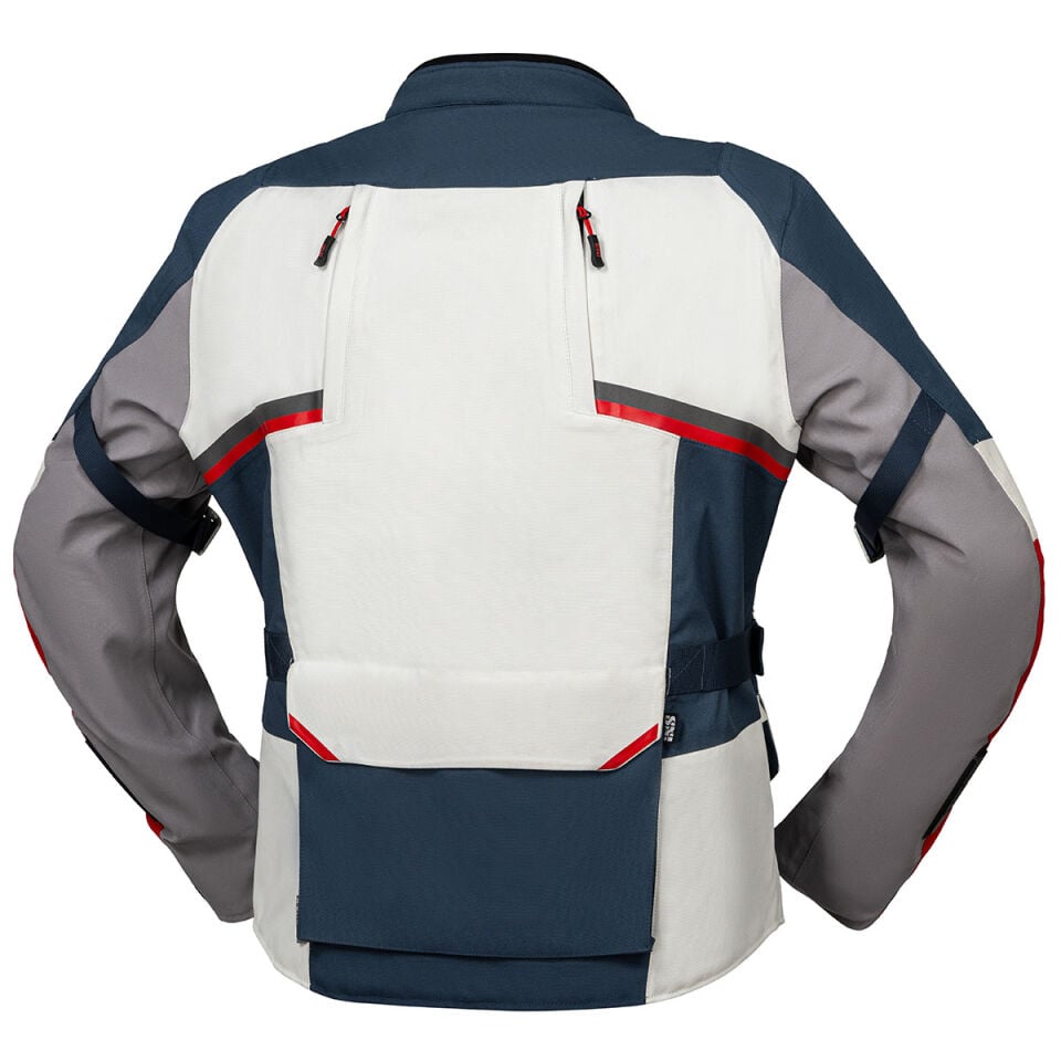 IXS TOURSTER-STX 1.0 LAMINATED JACKET LIGHT GREY-BLUE-RED